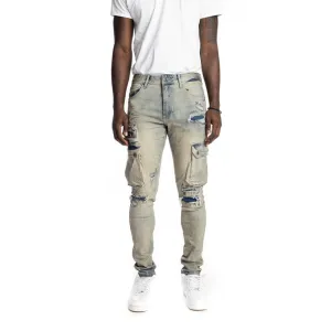 Slim Tapered Multipocket Jeans - Goblin Blue