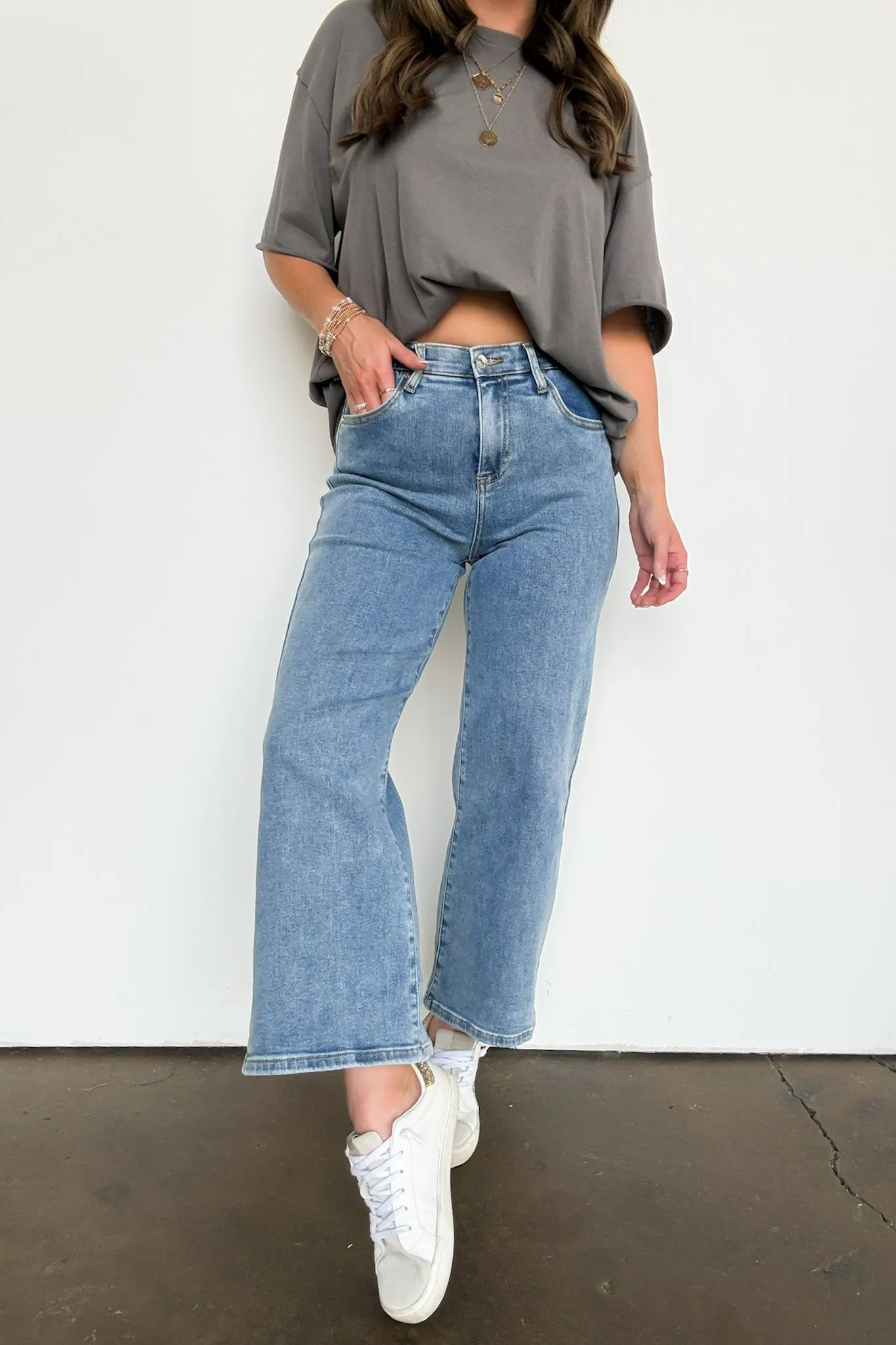 Syndi High Rise Bootcut Crop Jeans