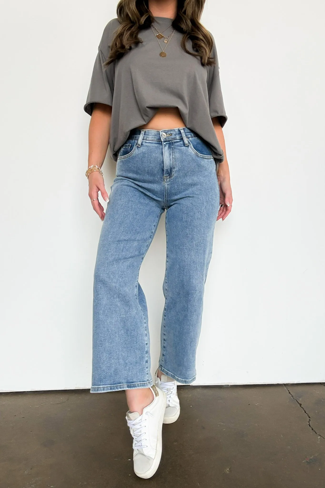 Syndi High Rise Bootcut Crop Jeans
