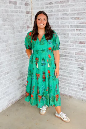 Too Complicated Tiered Flower Print Dress