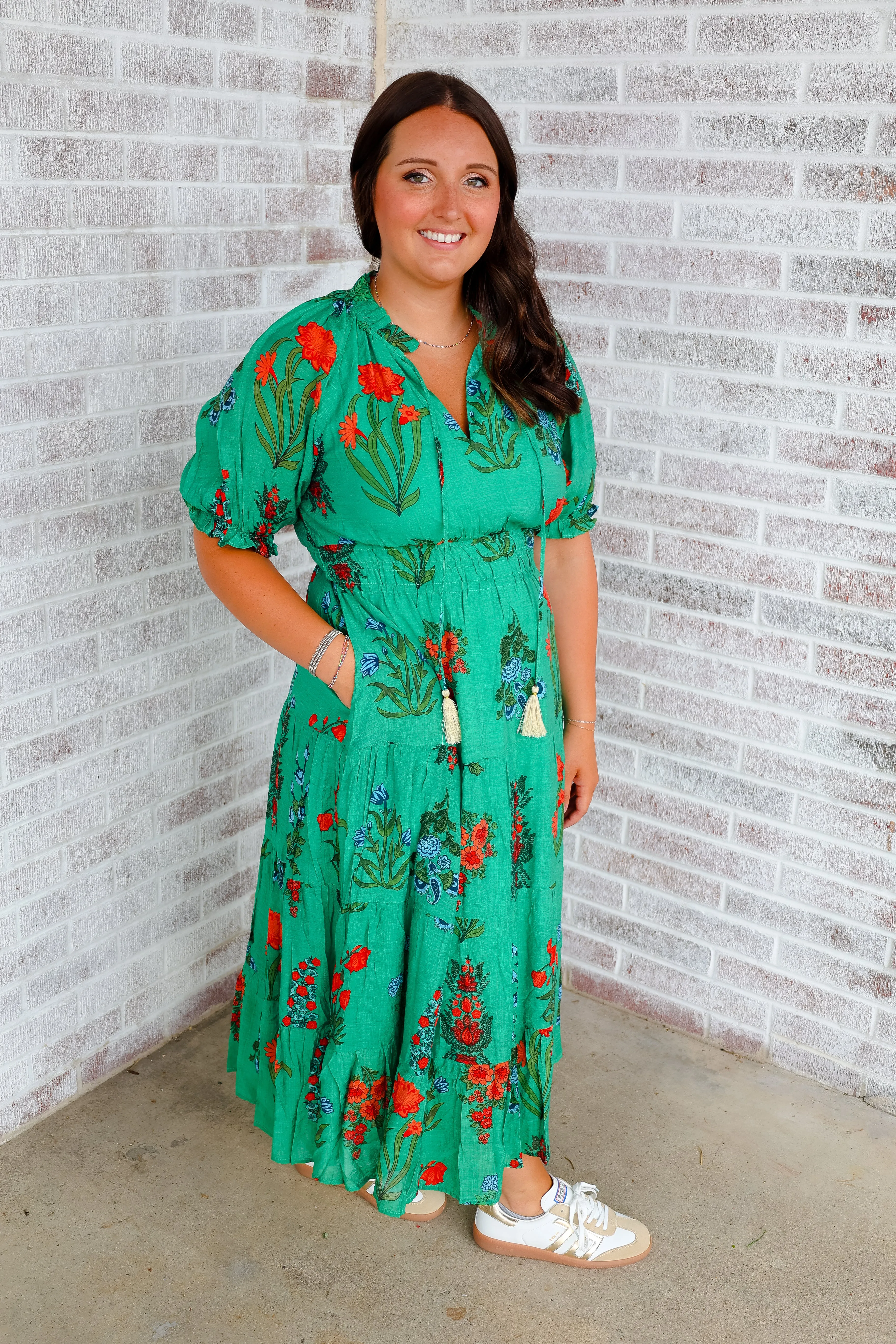 Too Complicated Tiered Flower Print Dress