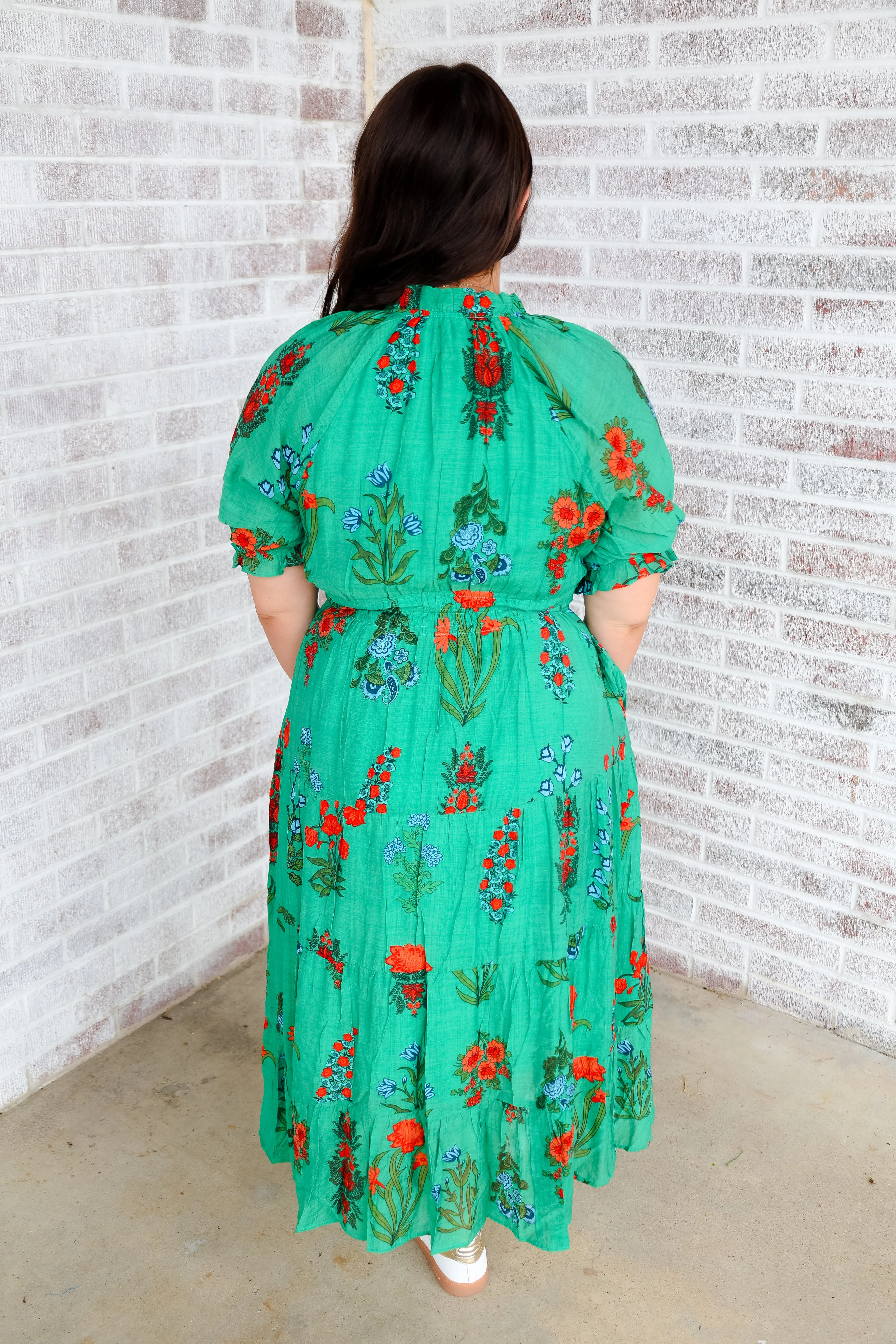 Too Complicated Tiered Flower Print Dress