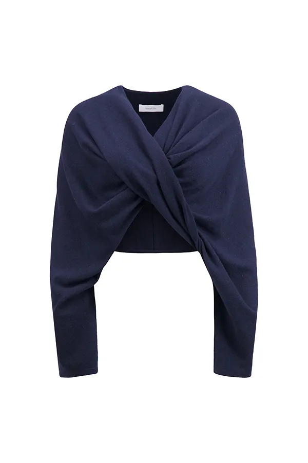 Twist Sweater in Navy (Sold Out)