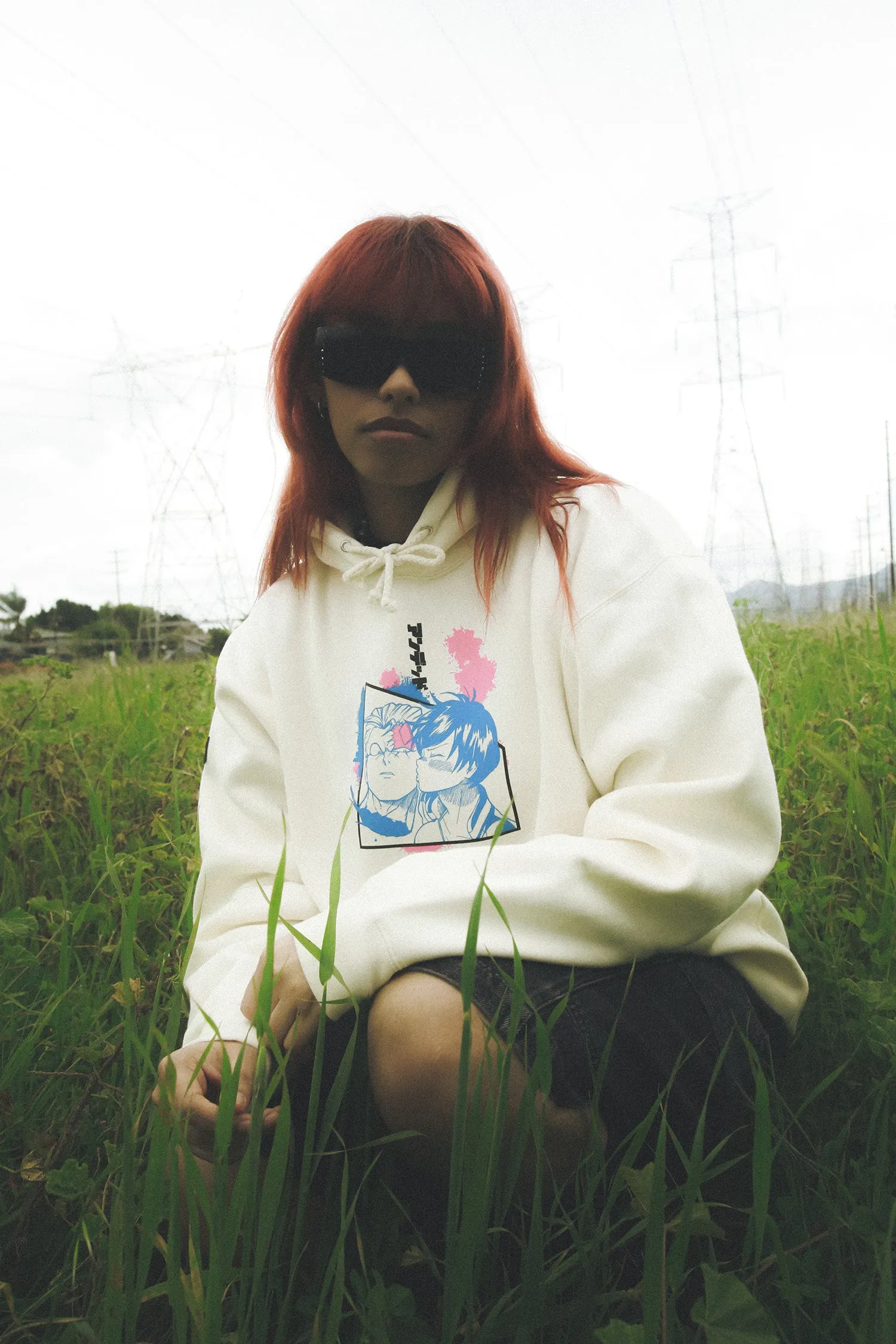 Undead Unluck Deady Dearest & Lil' Lucky Hoodie - Bone