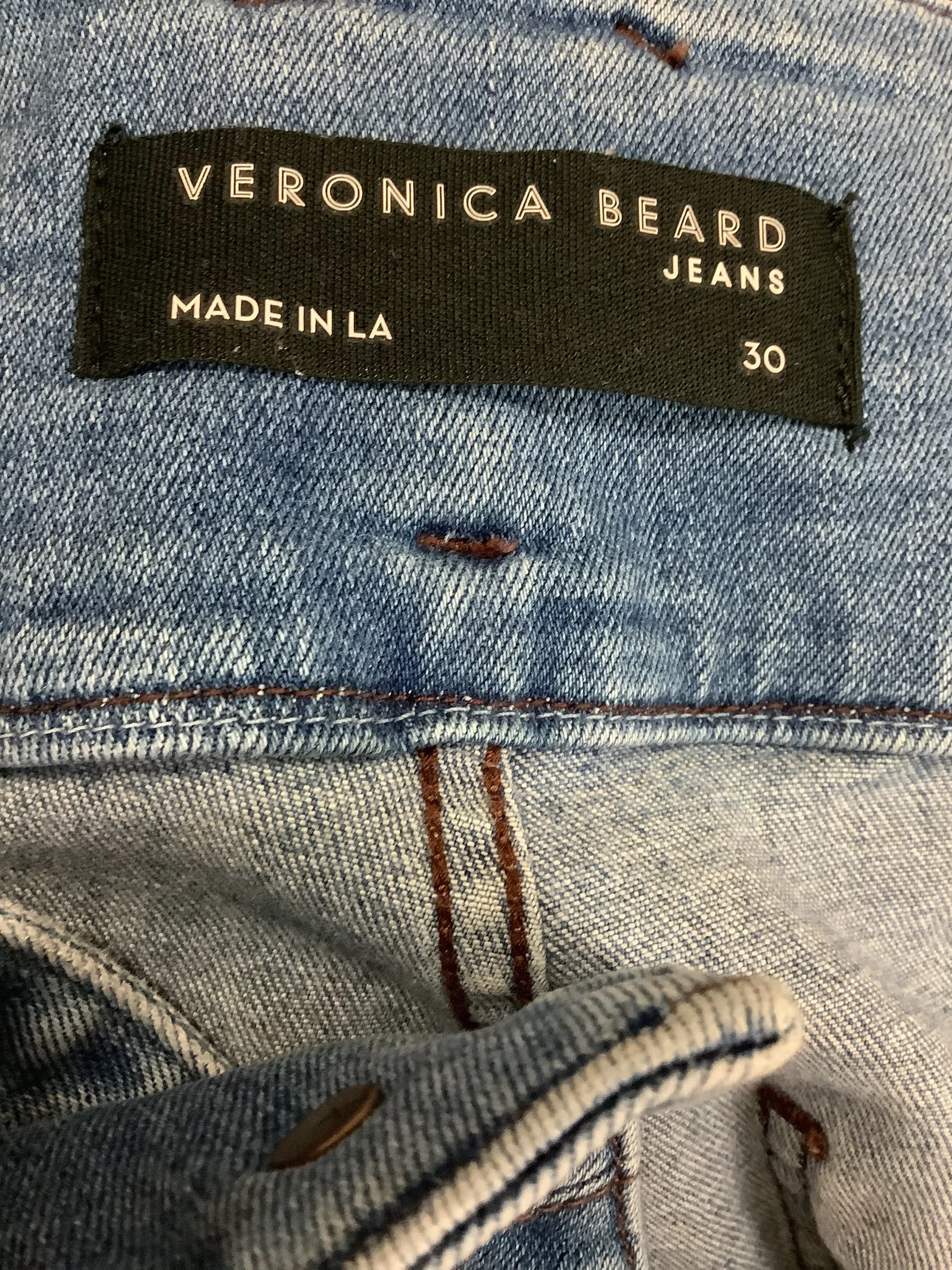Veronica Beard Jeans Blue Giselle Flare Extra High Rise Size: 30