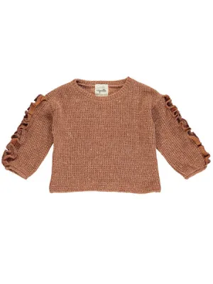 Vignette Jess Sweater in Pumpkin Girls 4-12