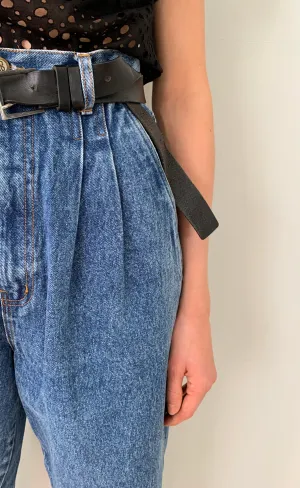 Vintage Bill Blass 1980's pleat front jeans W30