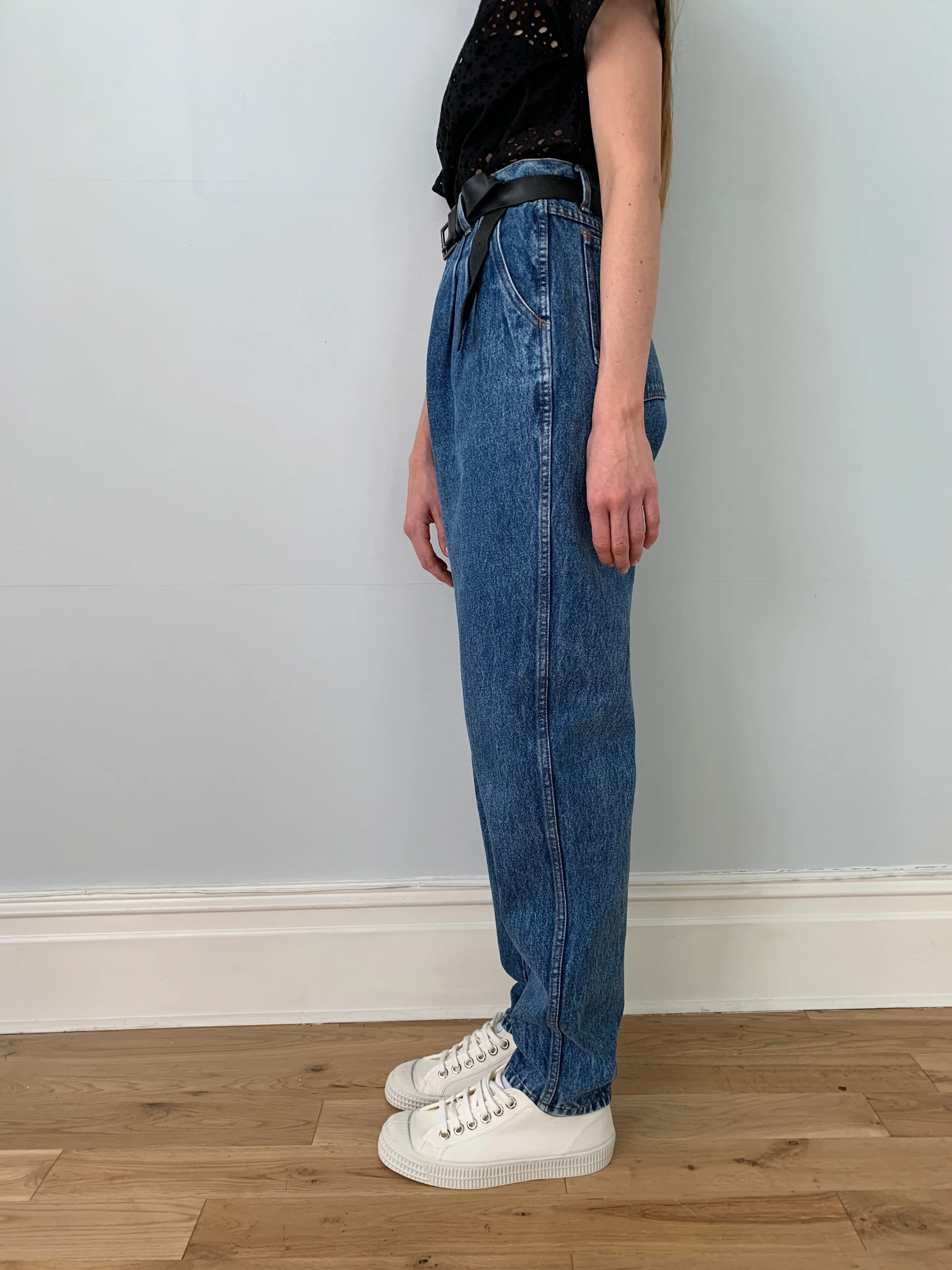Vintage Bill Blass 1980's pleat front jeans W30