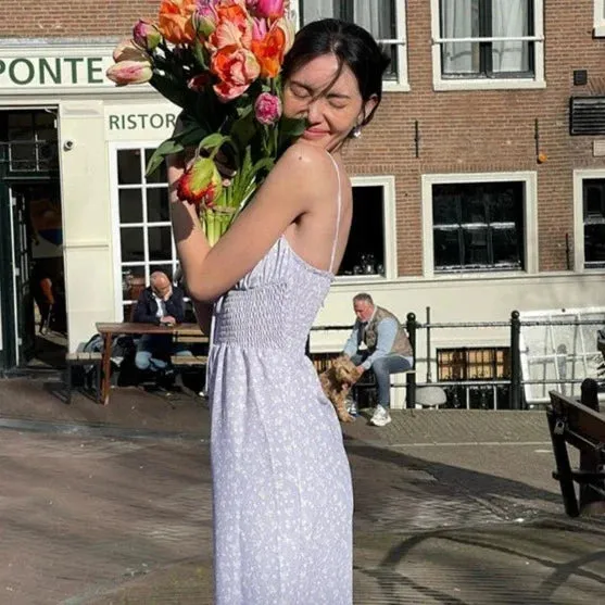 Vvsha Ellise Floral Maxi Dress